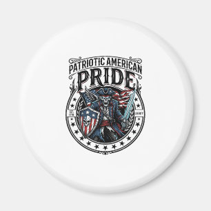 Patriotic Phantom Patriot Horror Monster Patriot 4 Magnet