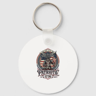 Patriotic Phantom Patriot Horror Monster Patriot I Key Ring