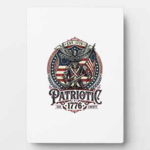 Patriotic Phantom Patriot Horror Monster Patriot I Plaque