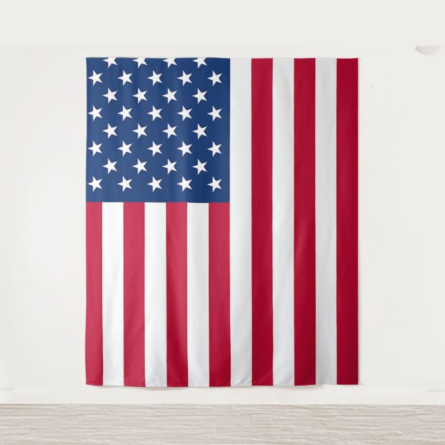 Patriotic Photo Background Tapestry (Front)