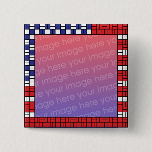Patriotic Photo Button (Front)
