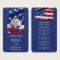 Patriotic Photo USA Flag Funeral Prayer Bookmark