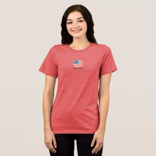 Patriotic Pickleball T-shirt by Pickle Peace Tri-Blend Shirt