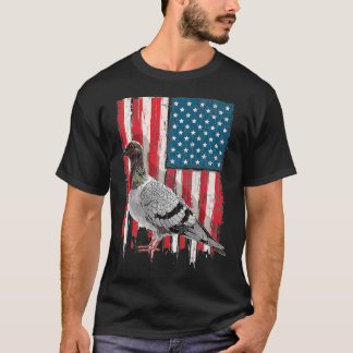Patriotic Pigeon Lover Present Pigeon Owner Gift T-Shirt