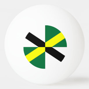 Patriotic ping pong ball with Flag of Monterey