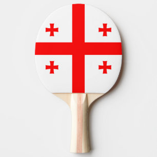 Patriotic, ping pong paddle with Flag of Georgia