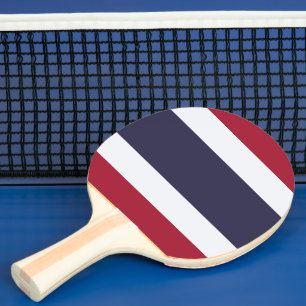 Patriotic, ping pong paddle with Flag of Thailand