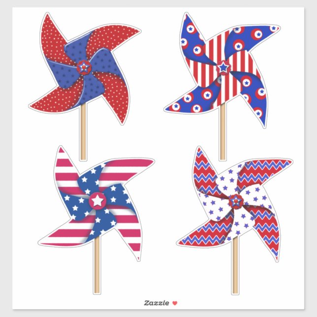 Patriotic Pinwheels 14 x 14 Sheet (Sheet)
