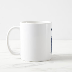 Patriotic Pit Bull Vintage Engraving Vector Design Coffee Mug