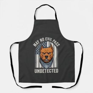 Patriotic Pitbull Guard Dog Apron