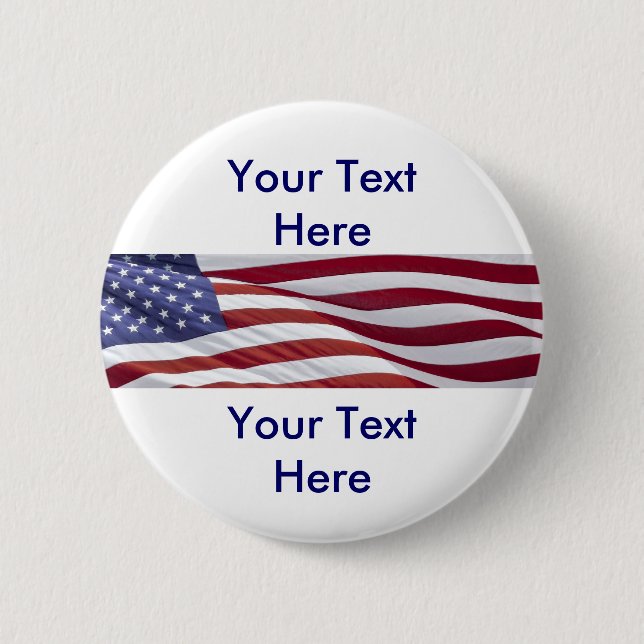 Patriotic Political Campaign 6 Cm Round Badge (Front)