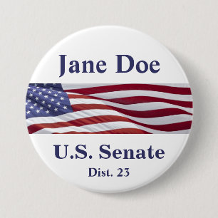 Patriotic Political Campaign 7.5 Cm Round Badge