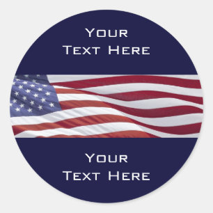 Patriotic Political Campaign Classic Round Sticker