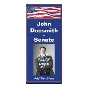 Patriotic Political Campaign Rack Card
