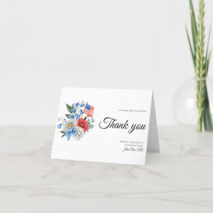 Patriotic Political Donor Volunteer Appreciation Thank You Card