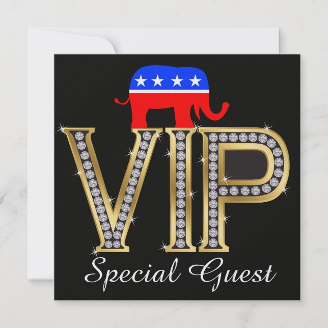 Patriotic Political Republican Invitation - SRF (Front)