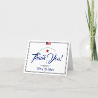 Patriotic Political Themed Donation Thank You