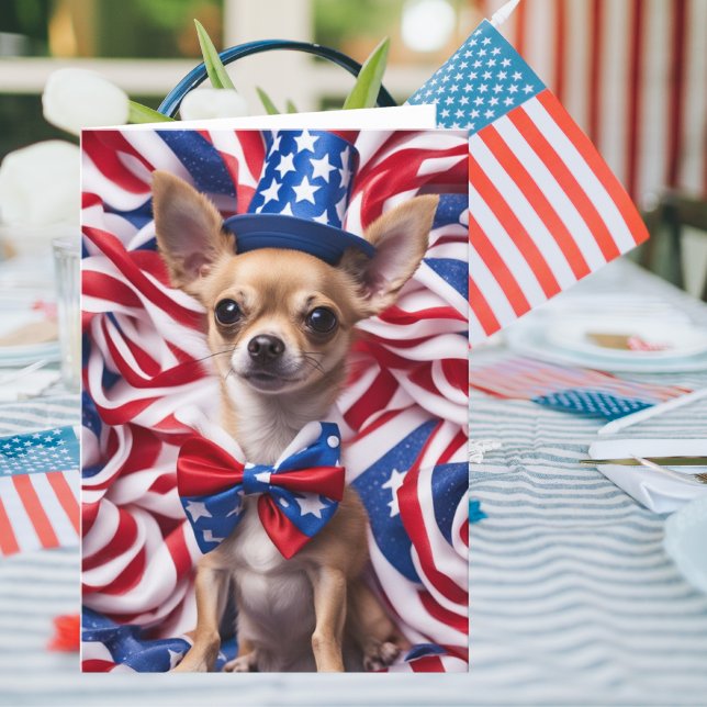 Patriotic Pooch Blank Greeting Card (Creator Uploaded)