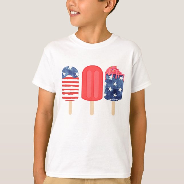 Patriotic Popsicle T-Shirt (Front)