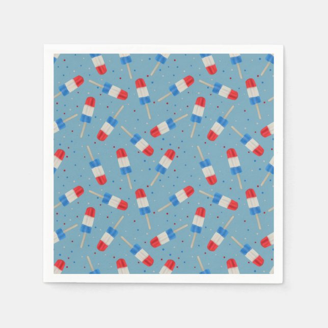 Patriotic Popsicles Napkin (Front)