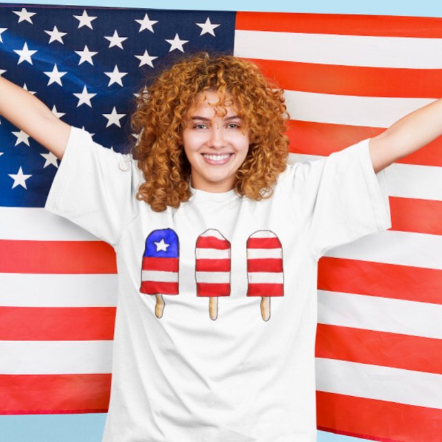 Patriotic Popsicles  T-Shirt (Creator Uploaded)