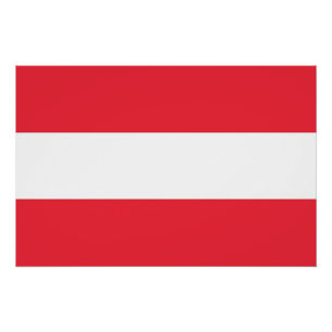 Patriotic poster with Flag of Austria