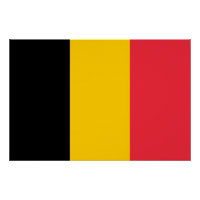 Patriotic poster with Flag of Belgium