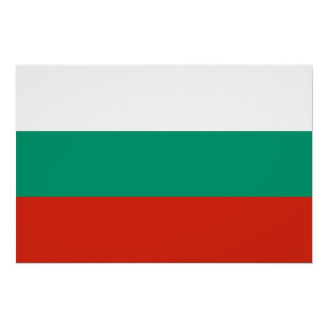 Patriotic poster with Flag of Bulgaria (Front)