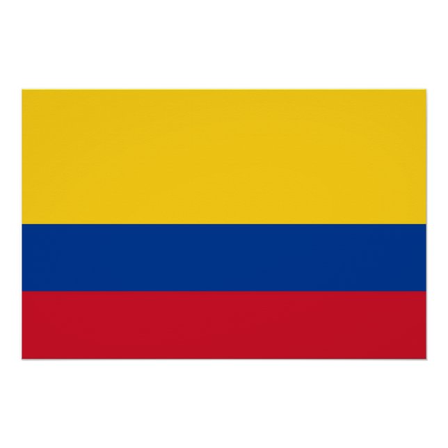 Patriotic poster with Flag of Colombia (Front)