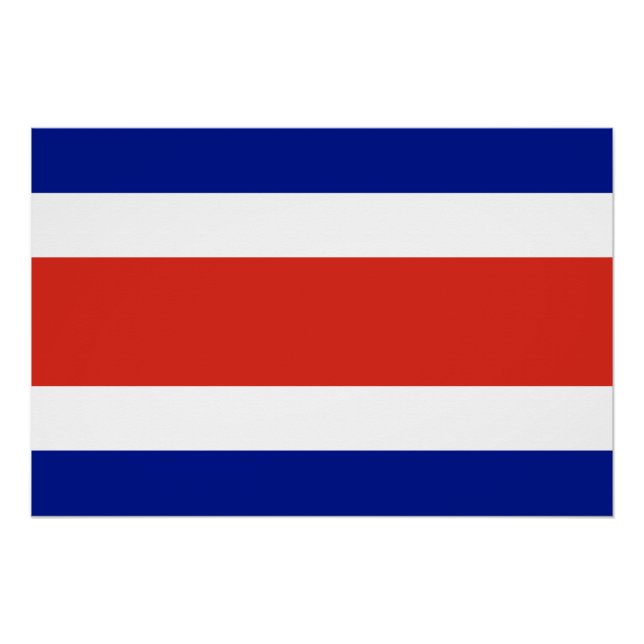 Patriotic poster with Flag of Costa Rica (Front)