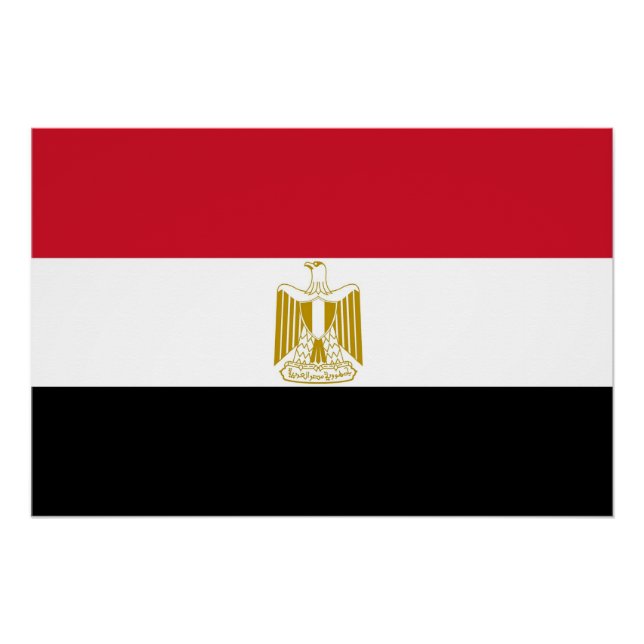 Patriotic poster with Flag of Egypt (Front)