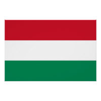 Patriotic poster with Flag of Hungary