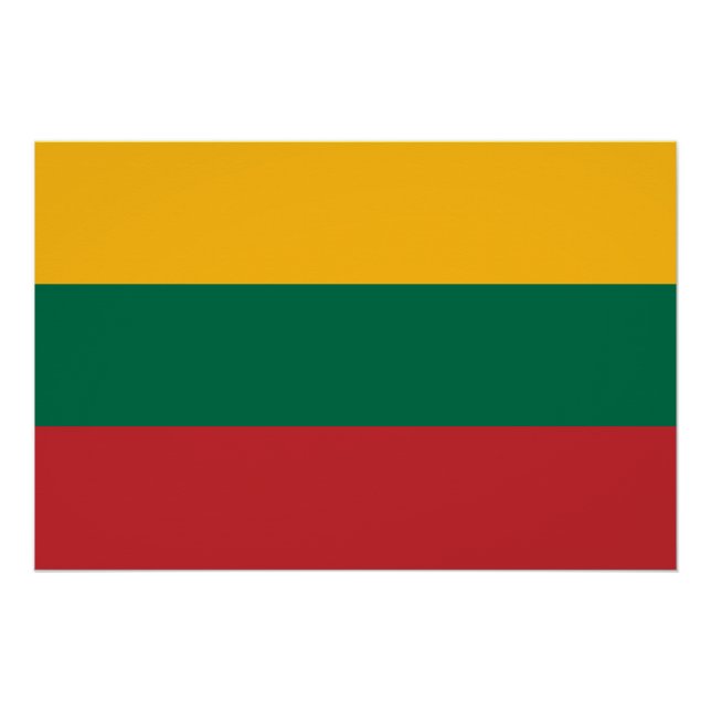 Patriotic poster with Flag of Lithuania (Front)