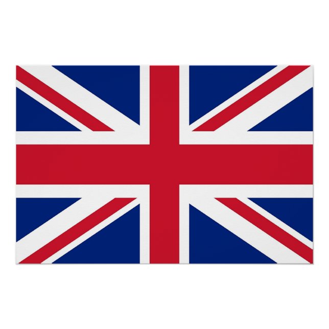 Patriotic poster with Flag of United Kingdom (Front)