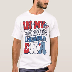 Patriotic Pregnant Era Vintage Pregnancy Shirt_1 T-Shirt