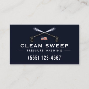 Patriotic Pressure Washing  Business Card
