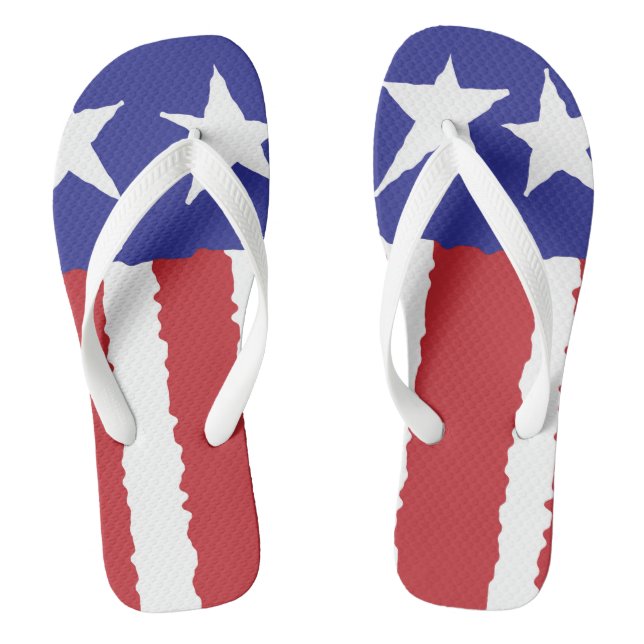 Patriotic Pride Flip Flops (Footbed)