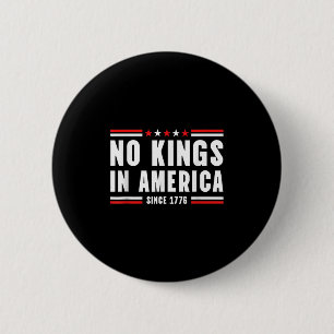 Patriotic Pro-democracy Protest June 14 No Kings I 6 Cm Round Badge