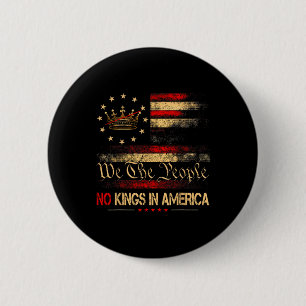 Patriotic Pro-democracy Protest June 14 No Kings I 6 Cm Round Badge