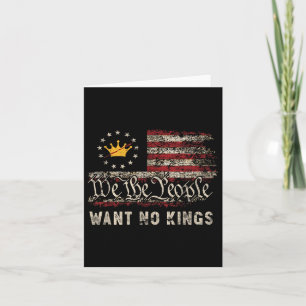 Patriotic Pro-democracy Protest June 14 No Kings I Card