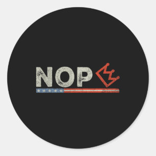 Patriotic Pro-democracy Protest June 14 No Kings I Classic Round Sticker