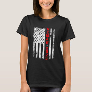 Patriotic Promoted To Memaw Est 2025 First Time Ne T-Shirt