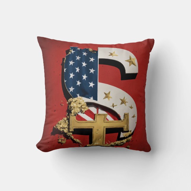 Patriotic Prosperity" Cushion (Front)