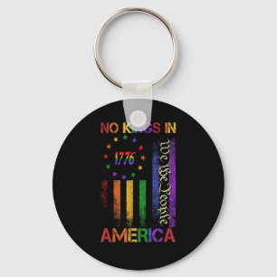 Patriotic Protest No Kings In America Key Ring