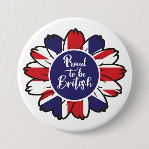Patriotic Proud to Be British 7.5 Cm Round Badge