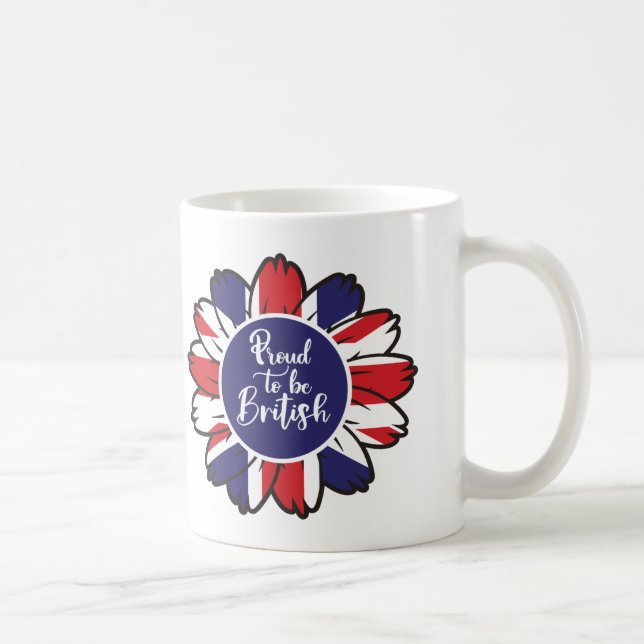 Patriotic Proud to Be British  Coffee Mug (Right)