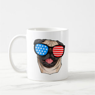 Patriotic Pug Coffee Mug