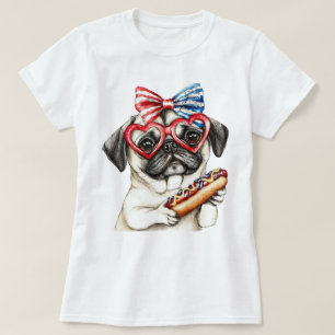 Patriotic Pug T-Shirt