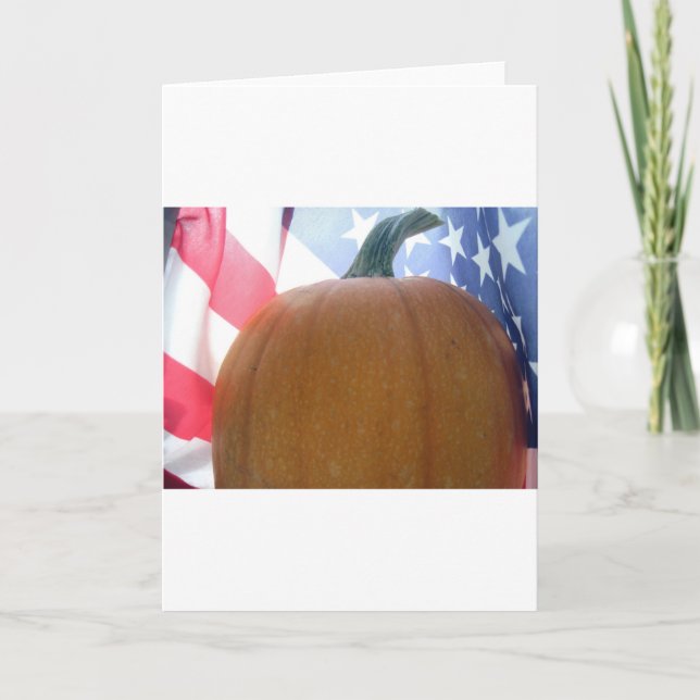 Patriotic Pumpkin Card (Front)