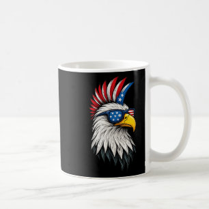 Patriotic Punk Rock White Head Eagle Us Flag Banda Coffee Mug